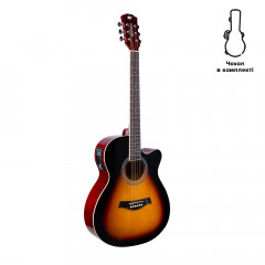 Acoustic-Electric Guitar Alfabeto AG110EQ (Sunburst) + gig bag