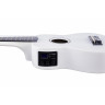 Acoustic-electric ukulele Alfabeto CARBUKU21 EQ (White) + bag