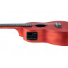 Acoustic-electric ukulele Alfabeto COLORED MAHOGANY CM23EQ (Red)