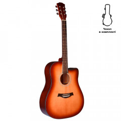 Acoustic guitar Alfabeto Solid-RT (3 Tone Sunburst) + gig bag