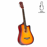 Acoustic Travel Guitar Alfabeto Traveler (3 Tone Sunburst) + gig bag