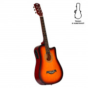 Acoustic-Electric Travel Guitar Alfabeto TravelerEQ (3 Tone Sunburst) + gig bag