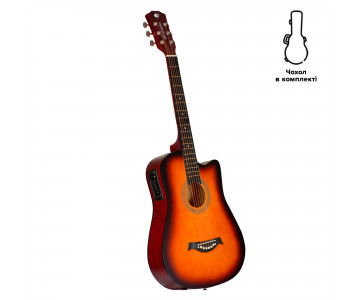 Acoustic-Electric Travel Guitar Alfabeto TravelerEQ (3 Tone Sunburst) + gig bag