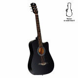 Acoustic Travel Guitar Alfabeto Traveler (Black) + gig bag