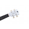 Acoustic-electric ukulele Alfabeto U21 EQ (White) + bag