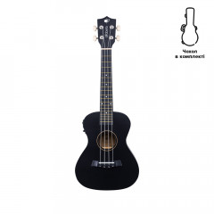 Electroacoustic ukulele Alfabeto U23 EQ (Black) + bag