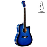 Acoustic guitar Alfabeto WG105 (Blue Sunburst) + gig bag