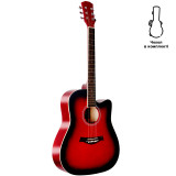 Acoustic guitar Alfabeto WG105 (Red Sunburst) + gig bag