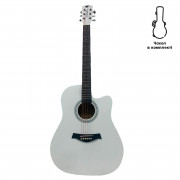 Acoustic-electric Guitar Alfabeto WG150EQ (White) + gig bag
