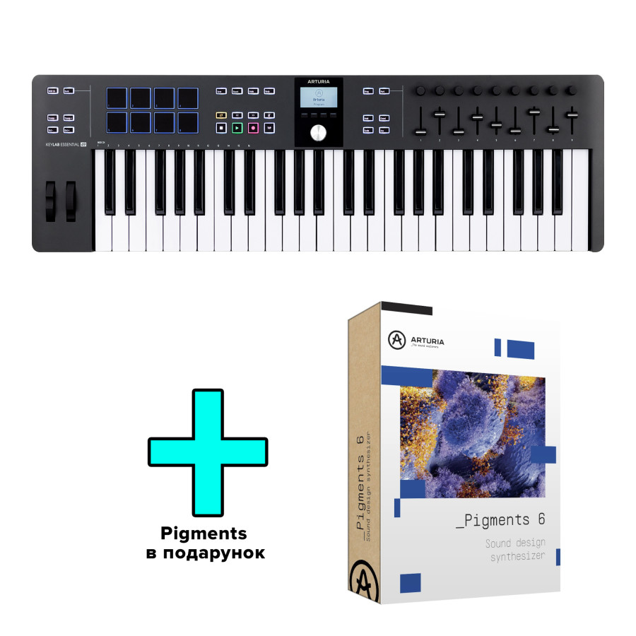 Arturia KeyLab Essential 49　mk3 MIDI-клавиатура Arturia KeyLab Essential 49 MK3 Alpine