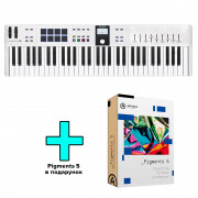 MIDI Keyboard Arturia KeyLab Essential 61 mk3 (White) + Arturia Pigments