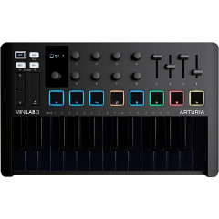 MIDI Keyboards Arturia MiniLab 3 Deep Black Special Edition