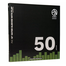Audio Anatomy Vinyl Outer Sleeves 12″ 50 pieces PVC with flap
