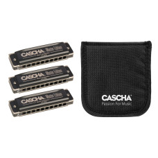 Набор губных гармошек Cascha Master Edition Blues Harmonica Set (3 pieces) HH 2344 (До, Соль, Ля)