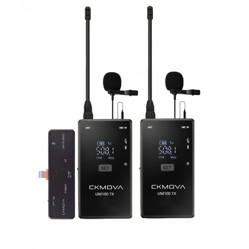 Радіосистема (мікрофон бездротовий) CKMOVA UM100 Kit6 (iOS, Lightning)