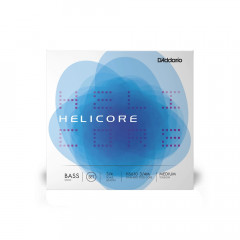 Strings For Double Bass D'Addario HELICORE SOLO BASS STRING SET (3/4 Scale, Medium Tension)