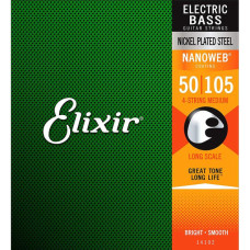 Струны для бас-гитары Elixir 14102 4S M (50-105)