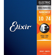 Струны для электрогитары Elixir EL NW L 8 strings (10-74)