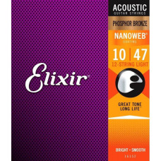 Струны для акустической гитары Elixir PB NW 12 L (10-47/10-27)