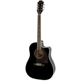 Электроакустическая гитара Epiphone AJ-220SCE Ebony (EB)