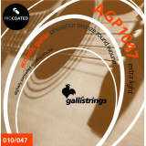 Струны для акустической гитары Gallistrings AGP1047 EXTRA LIGHT