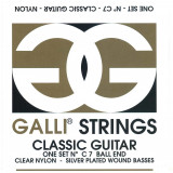 Струни для класичної гітари Gallistrings C7 BALL END FOR STUDENTS