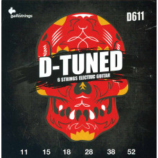 Струны для электрогитары Gallistrings D611 (.011-.046), D-Tuned, REGULAR HEAVY, Steel/Nickel