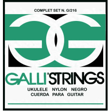 Струны для укулеле Gallistrings G216B (.022-.032), Black Nylon