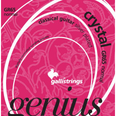 Струны для классической гитары Gallistrings GR65 (.029-.044), Crystal, ProCoated, NORMAL, Silver