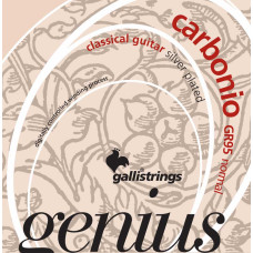 Струны для классической гитары Gallistrings GR95 (.024-.044), Carbonino, ProCoated, NORMAL, Silver
