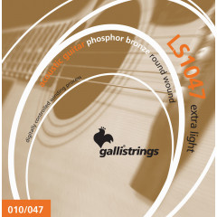 Струни для акустичної гітари Gallistrings LS1047 EXTRA LIGHT