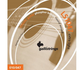 Acoustic Guitar Strings Gallistrings LS1047 EXTRA LIGHT