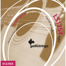 Струны для акустической гитары Gallistrings LS1254 (.012-.054), LIGHT, Phosphor Bronze