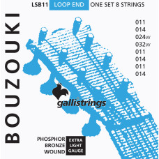 Струны для бузуки Gallistrings LSB11 (.011-.032), EXTRA LIGHT, Phosphor Bronze