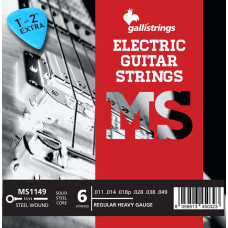 Струны для электрогитары Gallistrings MS1149 (.011-.049), REGULAR HEAVY, Steel