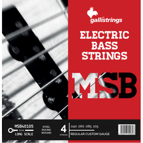 Струни для бас-гітари Gallistrings MSB40105 4 STRINGS REGULAR CUSTOM