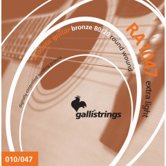 Струни для акустичної гітари Gallistrings RA1047 EXTRA LIGHT