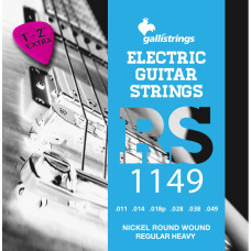 Струны для электрогитары Gallistrings RS1149 (.011-.049), REGULAR HEAVY, Nickel