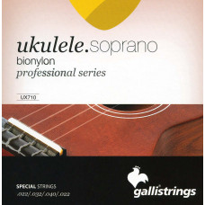 Струны для укулеле Gallistrings UX710 (.022-.040), Soprano, Bionylon