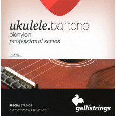 Струны для укулеле Gallistrings UX740 (.029-.040), Baritone, Bionylone