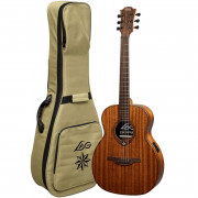 Electric Acoustic Travel Guitar Lag ESCAPADE-L-KAE (Left-handed) + case