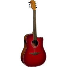 Электроакустическая гитара Lag Tramontane Special Edition T-RED-DCE (Red Burst)
