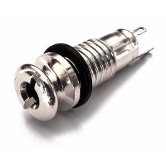 Modular connector for acoustic guitar 1/4 Paxphil LJ15CR Endpin Jack (Chrome)