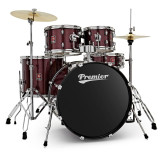 Drum Kit Premier Revolution 22" 5pc Drum Kit PR22-5DKRSW (Red Sparkle)