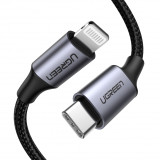 Кабель UGREEN USB Type-C - Lightning, 1,5 м (Чёрный)