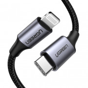Кабель UGREEN USB Type-C - Lightning, 1,5 м (Чорний)