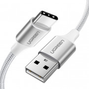 Кабель UGREEN USB-A 2.0-USB Type-C, 1,5 м (Белый)