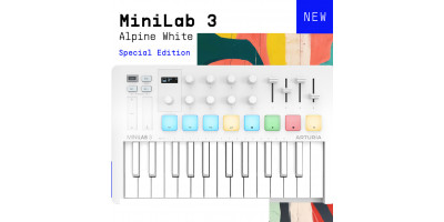 Introducing Arturia’s MiniLab 3 Alpine White