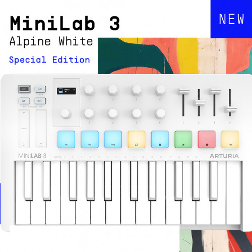 Представляем MiniLab 3 Alpine White от Arturia