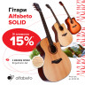 Acoustic guitars from the SOLID Alfabeto series are available with a -15% discount